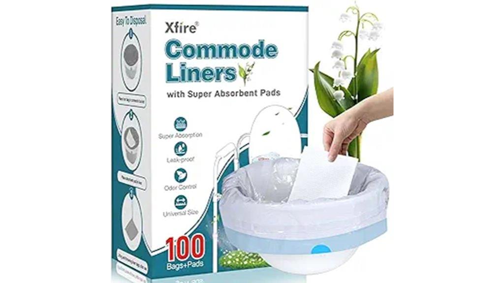 200 pack commode liners
