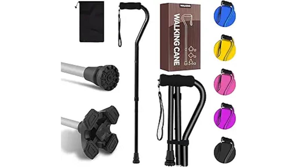 adjustable foldable walking cane