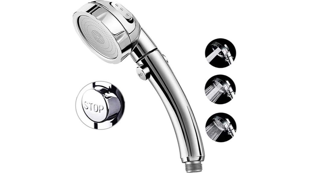 adjustable high pressure shower