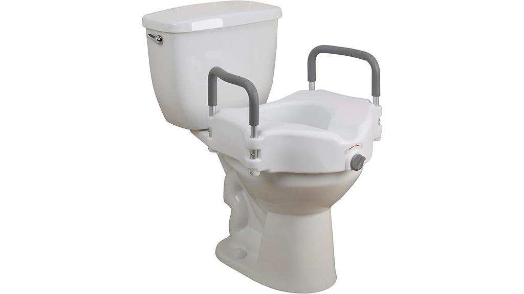 adjustable padded toilet seat