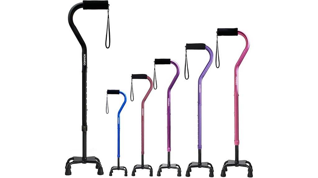 adjustable quad cane stability