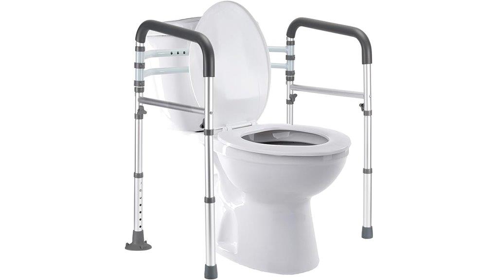 adjustable toilet safety rails