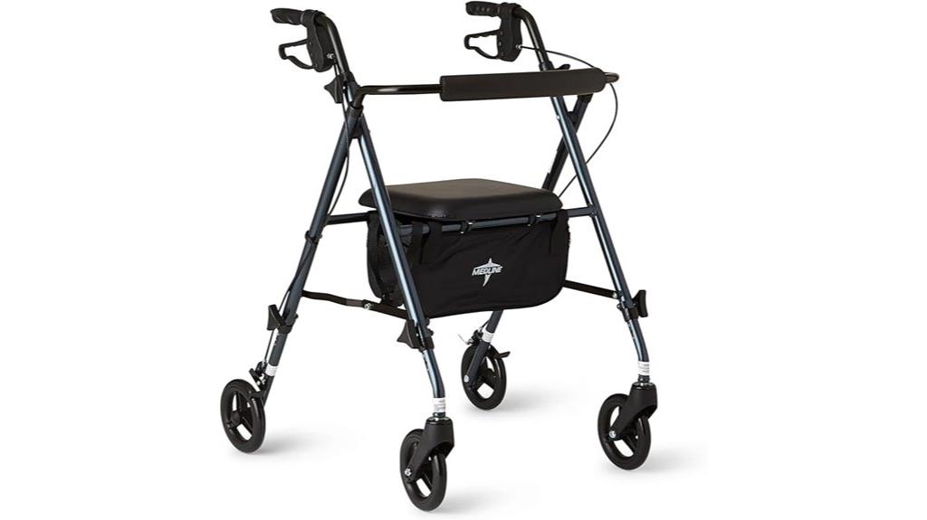 aluminum rollator with wheels