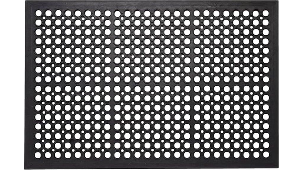 anti fatigue rubber mat with drainage