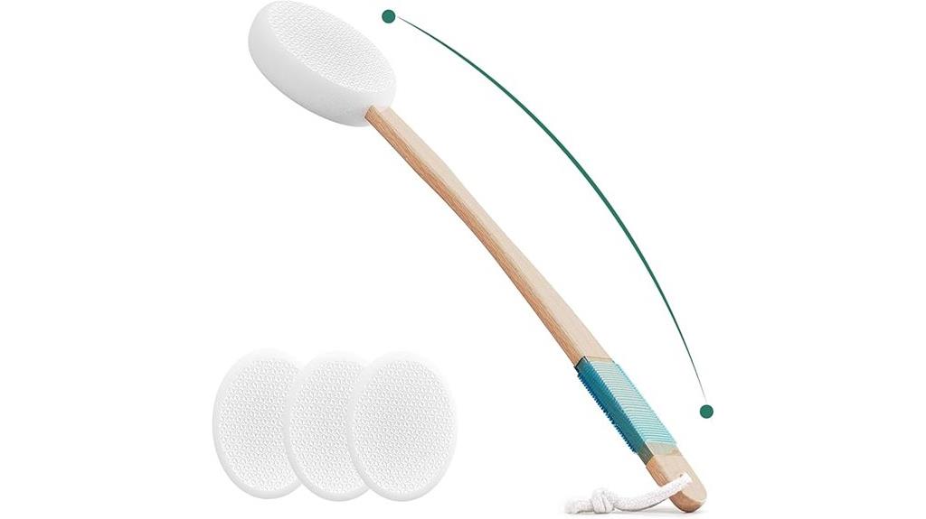 back applicator with pads