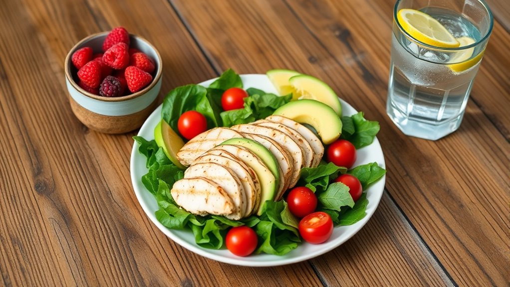 balanced meals and hydration
