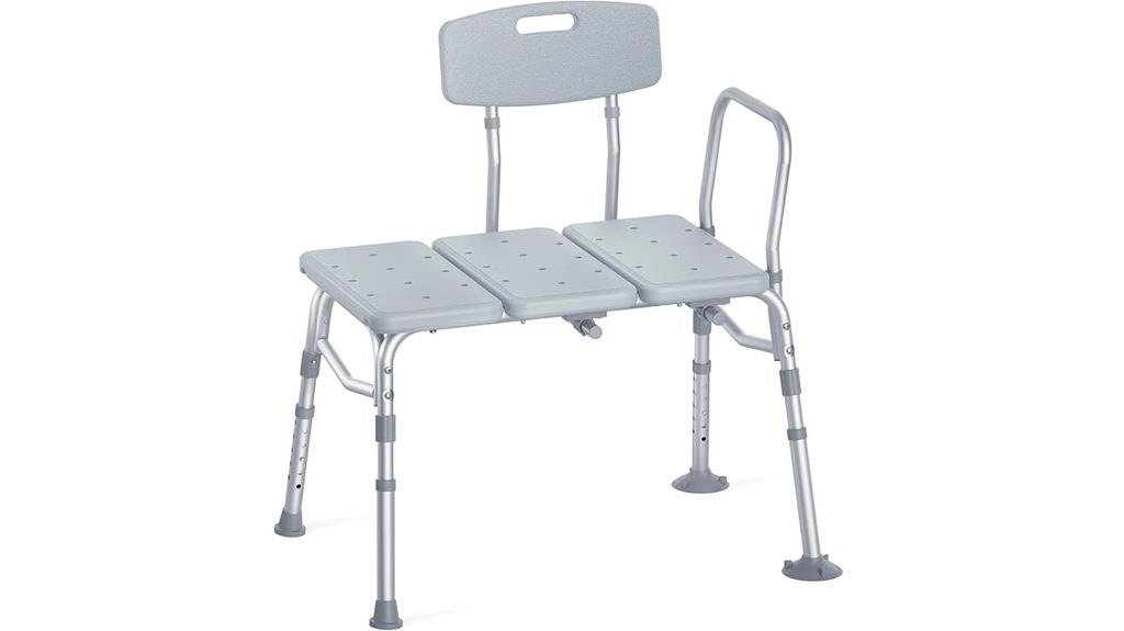 bathtub transfer support bench