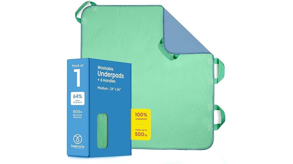 bed pad with handles