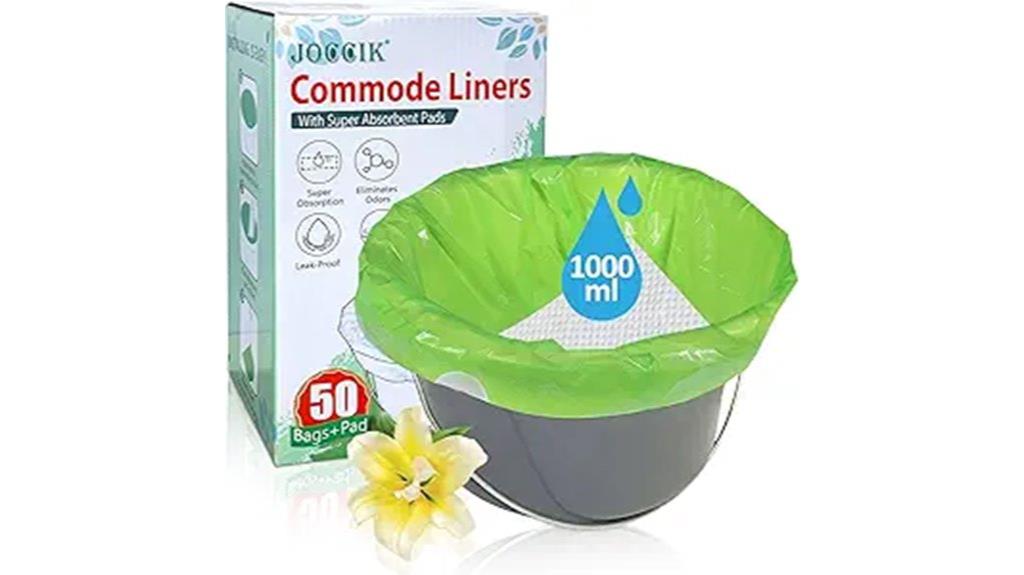 bedside commode liner pack
