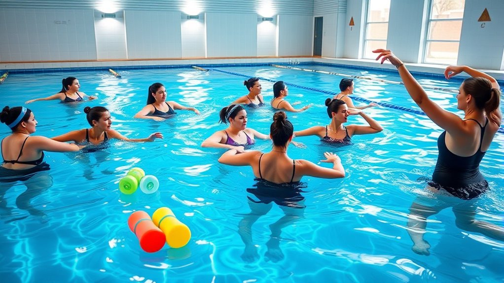 beginner water aerobics exercises