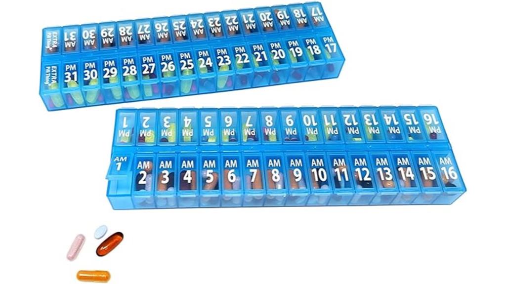 bi daily monthly pill organizer