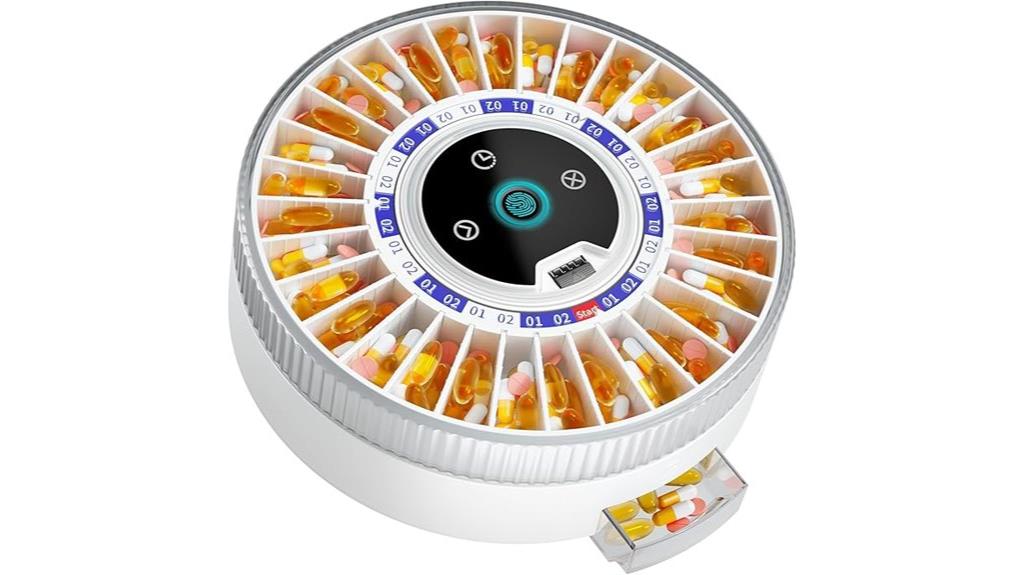 bluetooth pill dispenser alarm