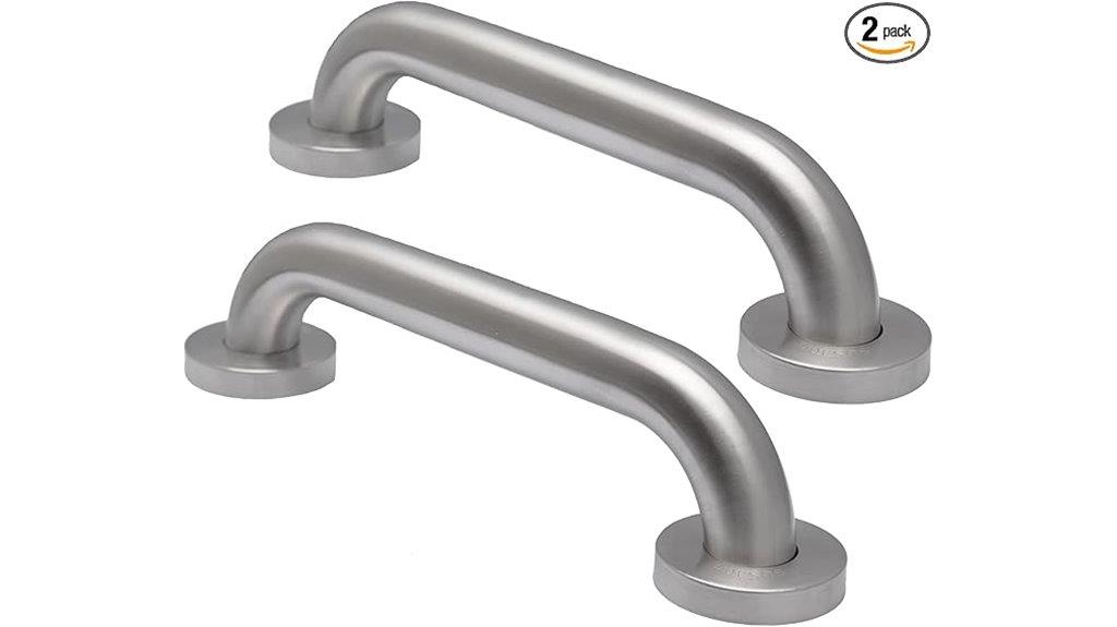 brushed nickel shower bars