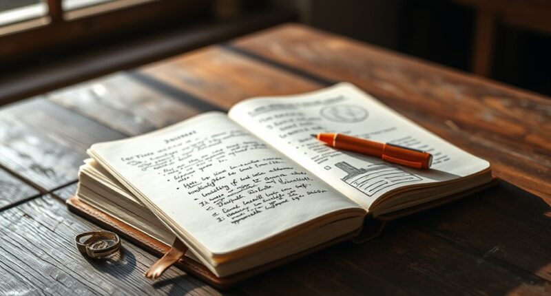care journey journaling templates