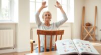 chair yoga printable guide
