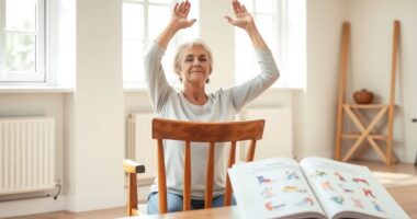 chair yoga printable guide