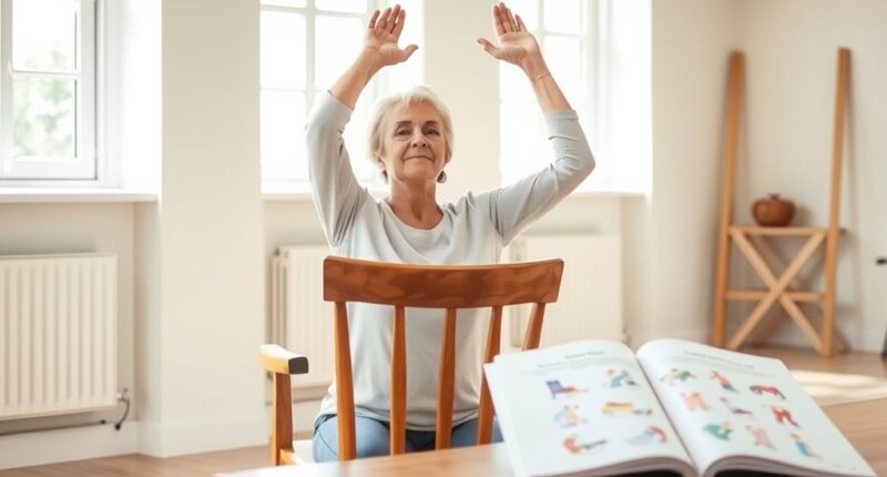 chair yoga printable guide