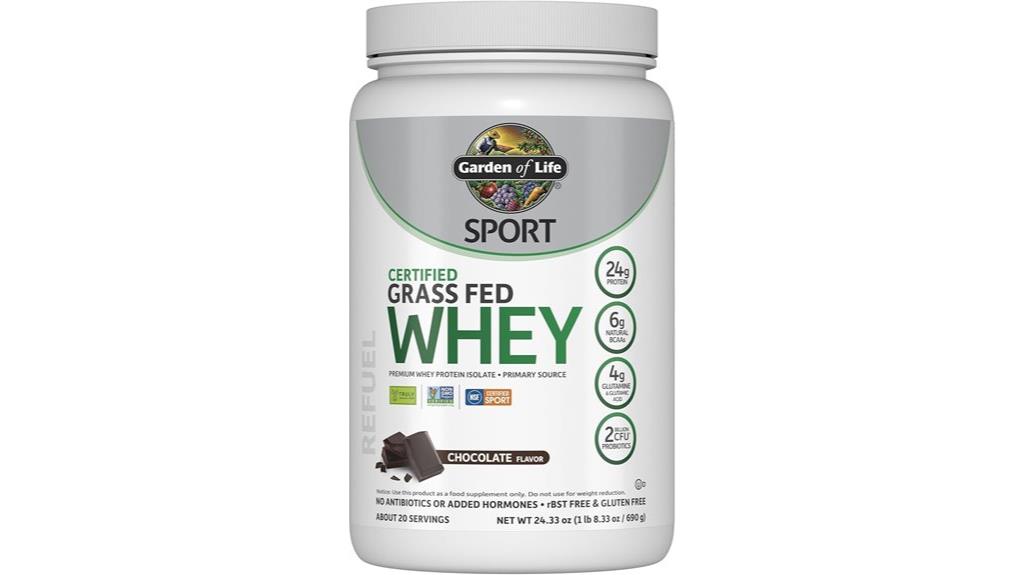 chocolate whey protein powder