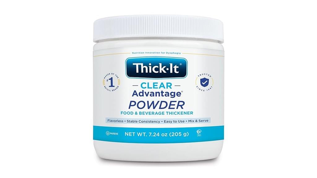 clear beverage thickening powder