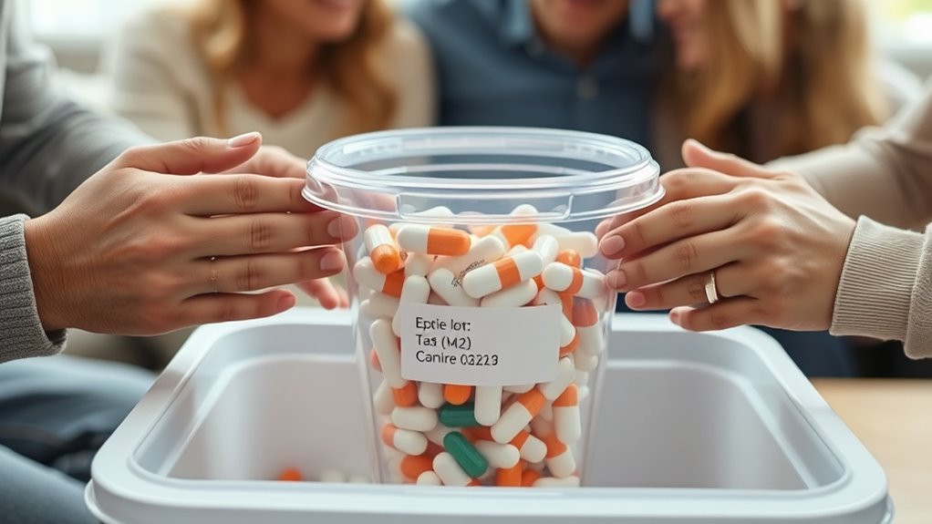 clear medication and disposal communication