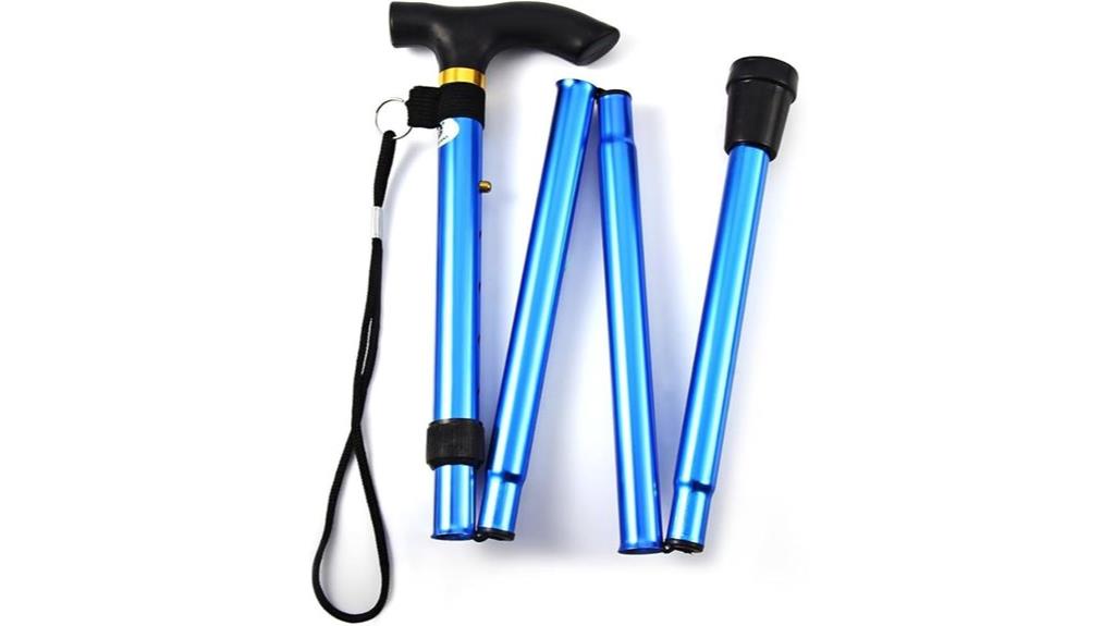 collapsible non slip walking stick
