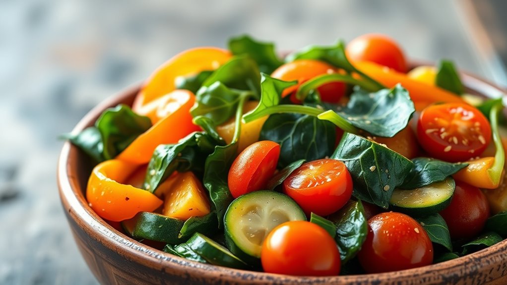 colorful nutrient packed stir fries
