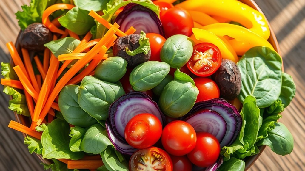 colorful nutritious eye healthy salads