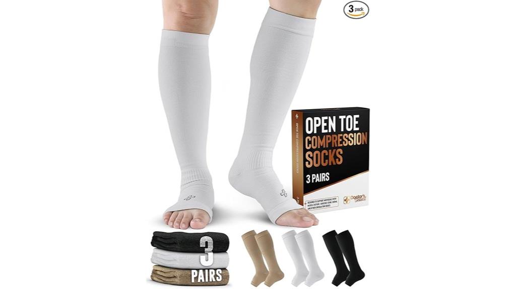 copper toe free compression socks
