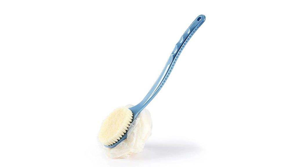 curved loofah shower brush