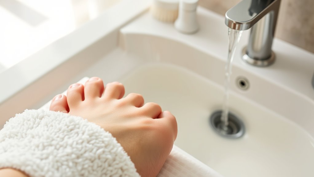 daily foot cleaning and inspection