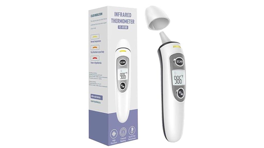 digital ear thermometer with fever alarm