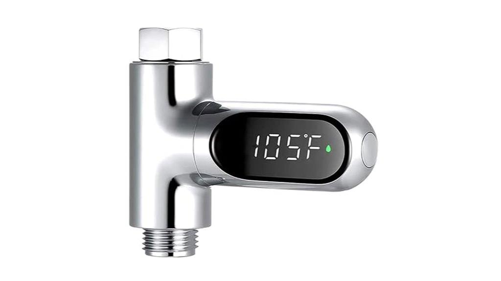 digital led shower thermometer