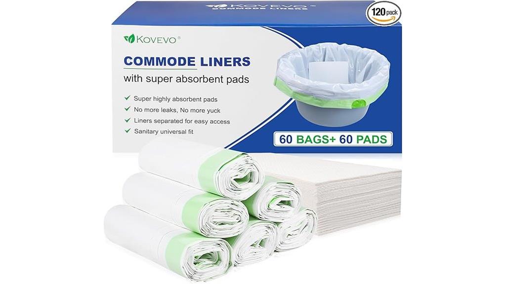 disposable commode liners pack