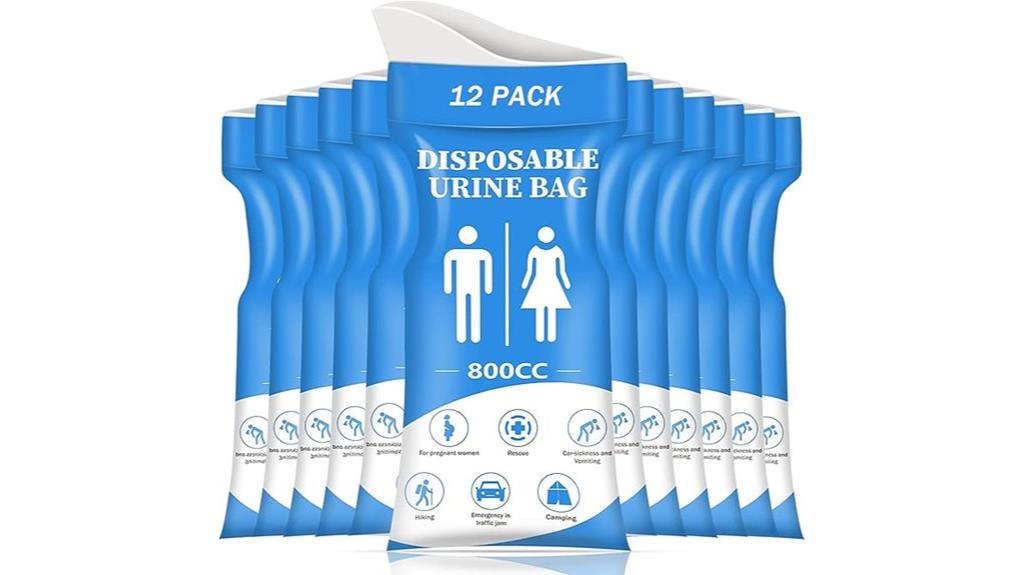 disposable urine bag pack