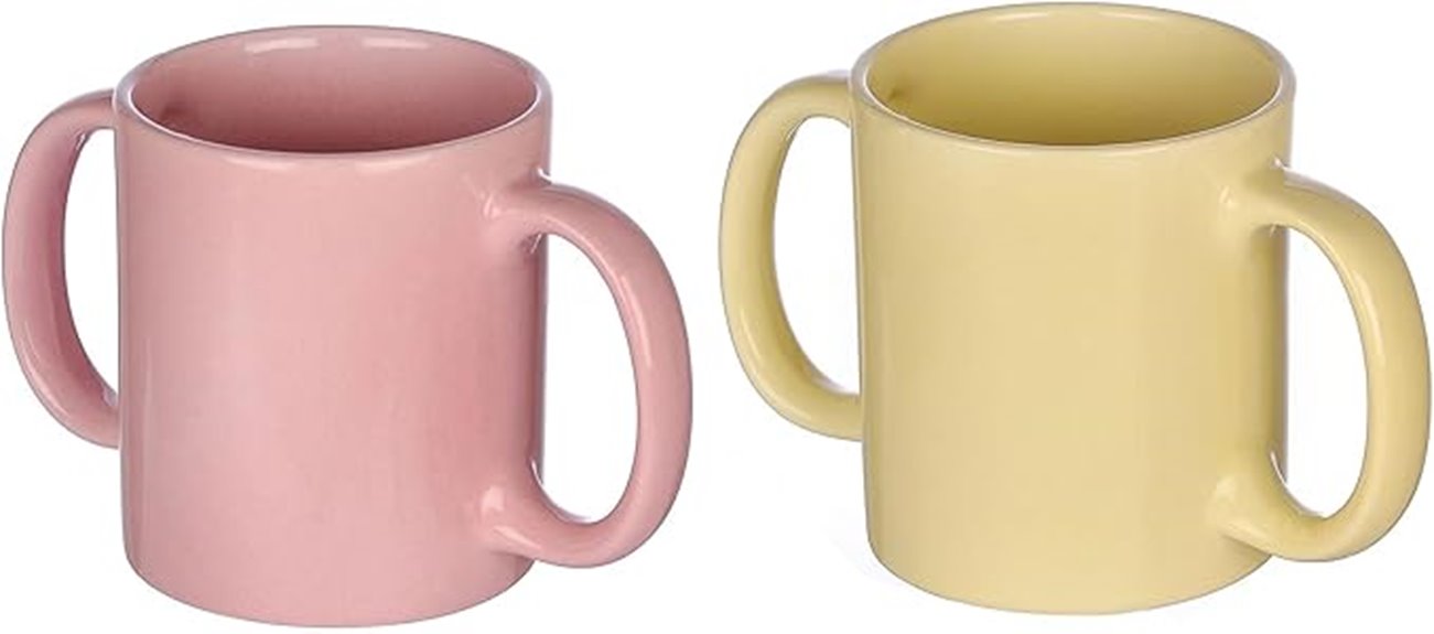 dual handle mug set