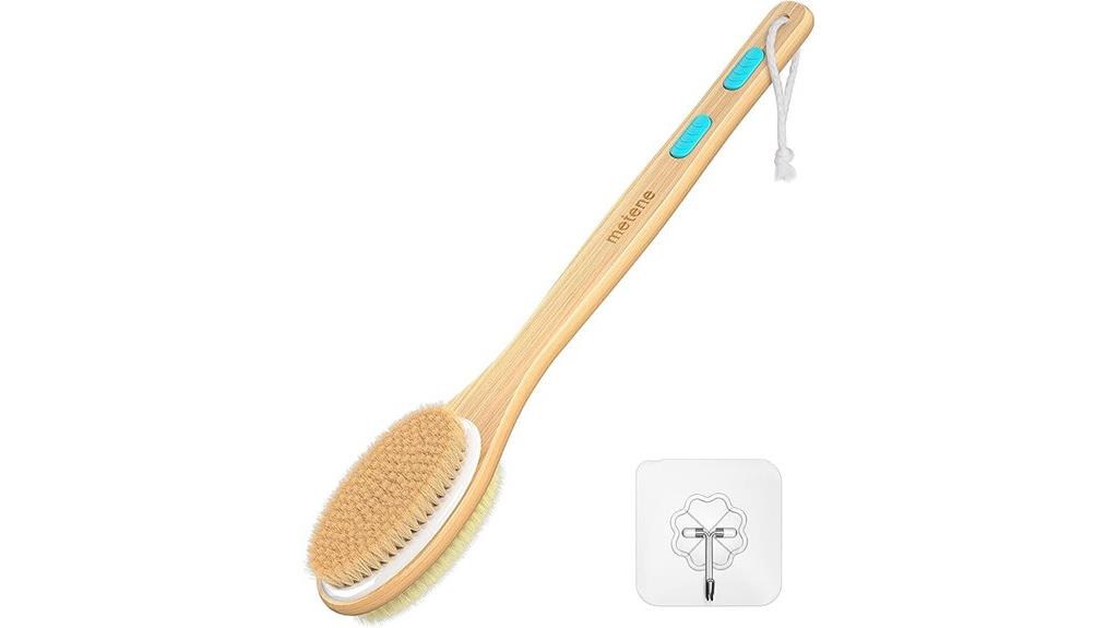dual sided shower brush