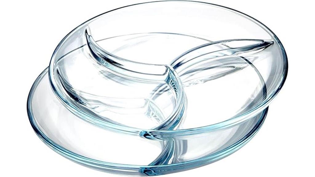 durable 10 inch divided plates
