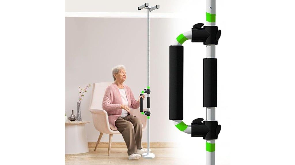 elderly adjustable transfer pole