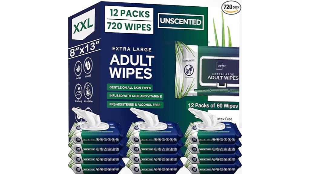 elderly adult wipes pack