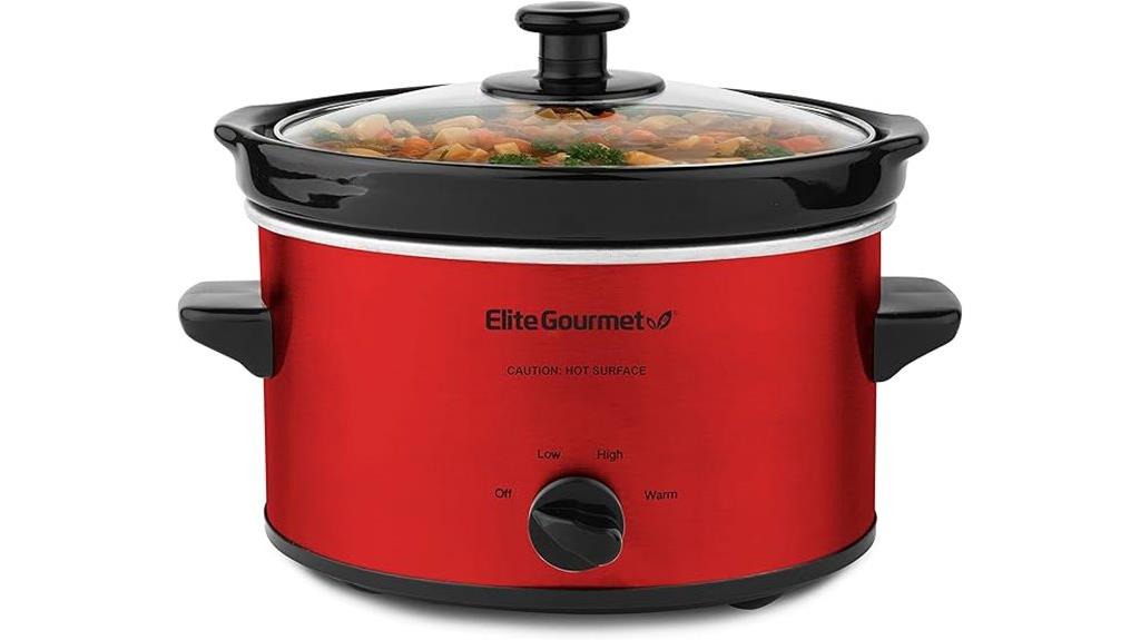 elite gourmet oval slow cooker