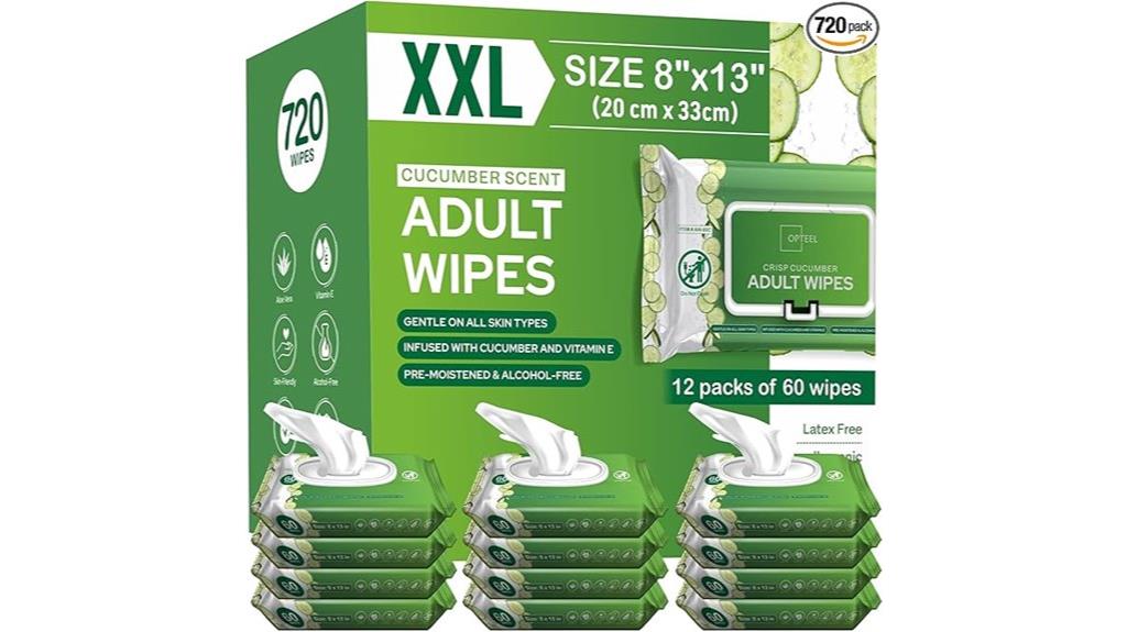 extra large scented wipes