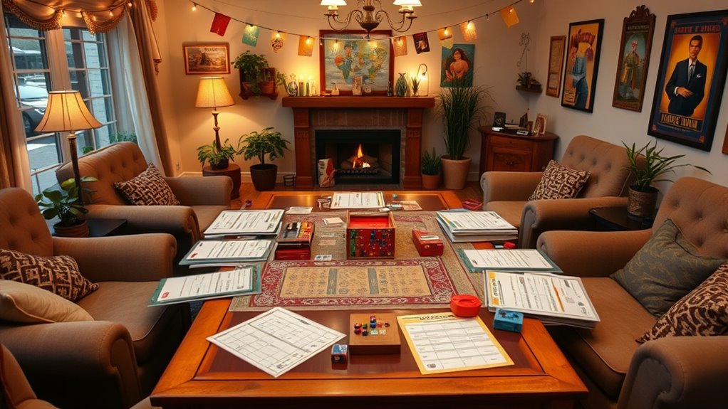 festive comfortable game environment