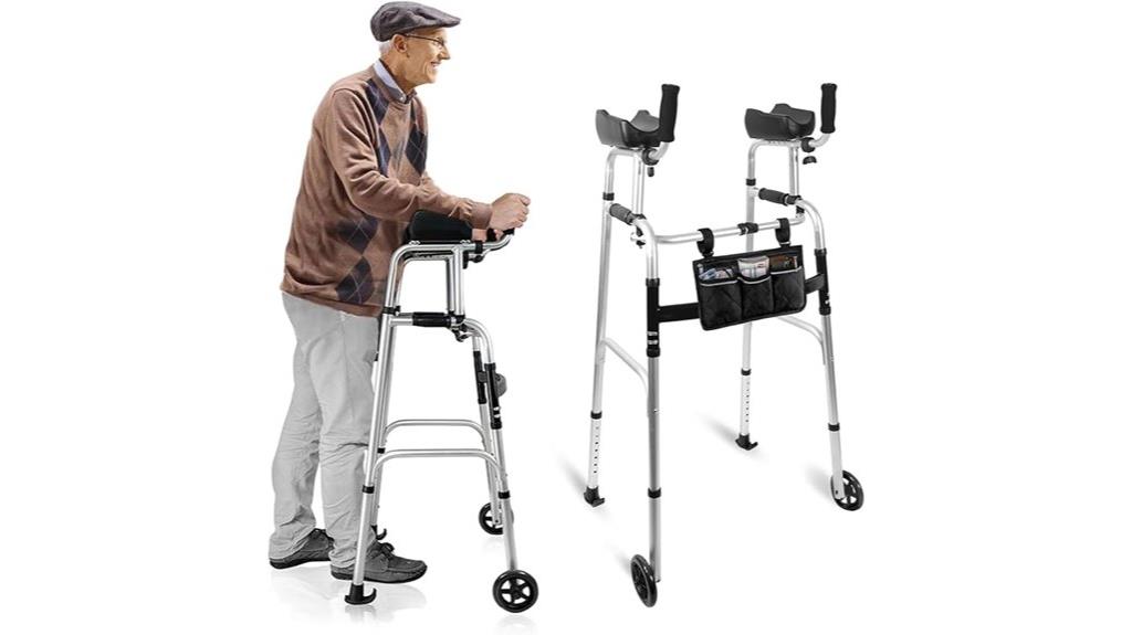 foldable aluminum walker