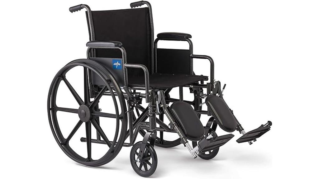 folding wheelchair with features