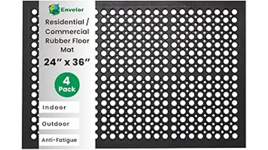 four rubber mats pack