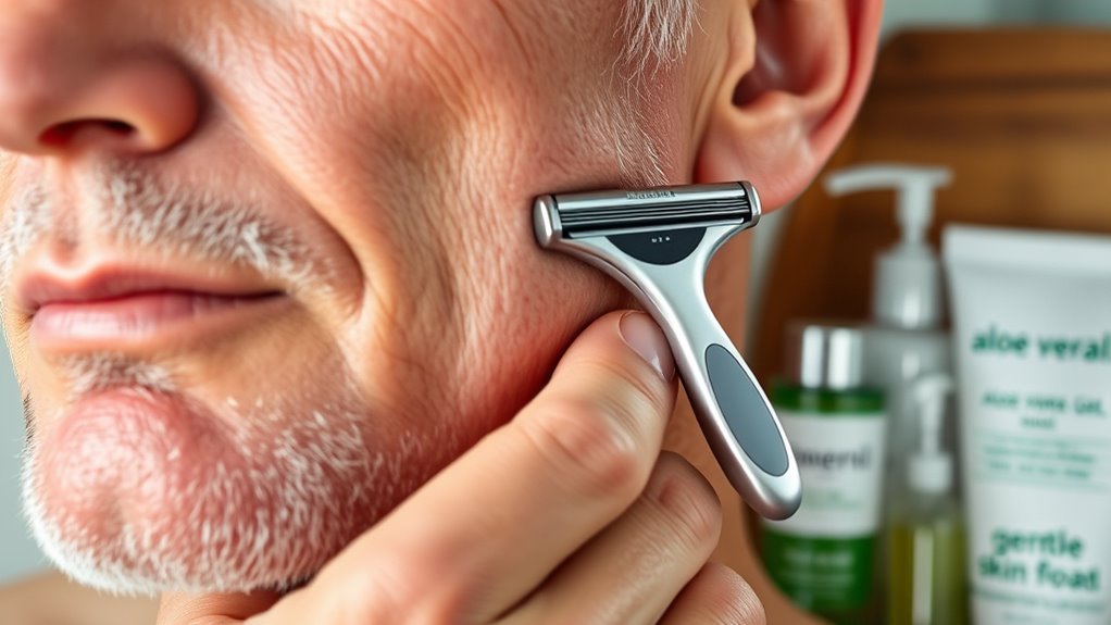 gentle sensitive skin shaving