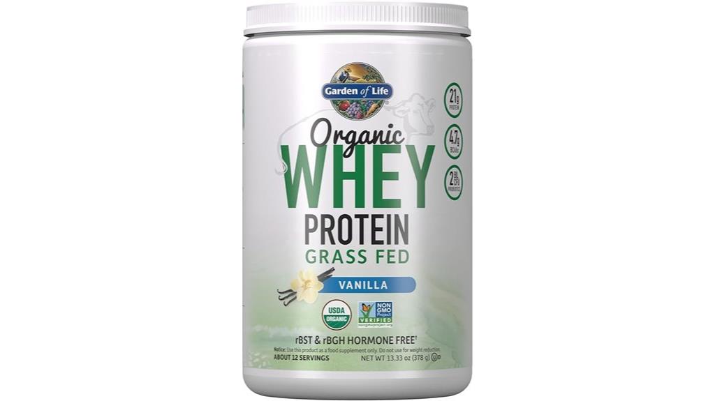 grass fed vanilla protein