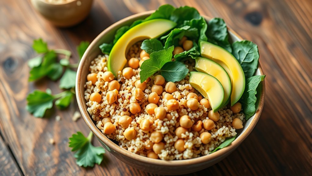 healthy vegetarian grain bowls