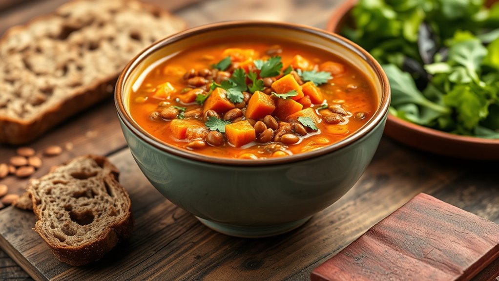 hearty nutritious lentil stew