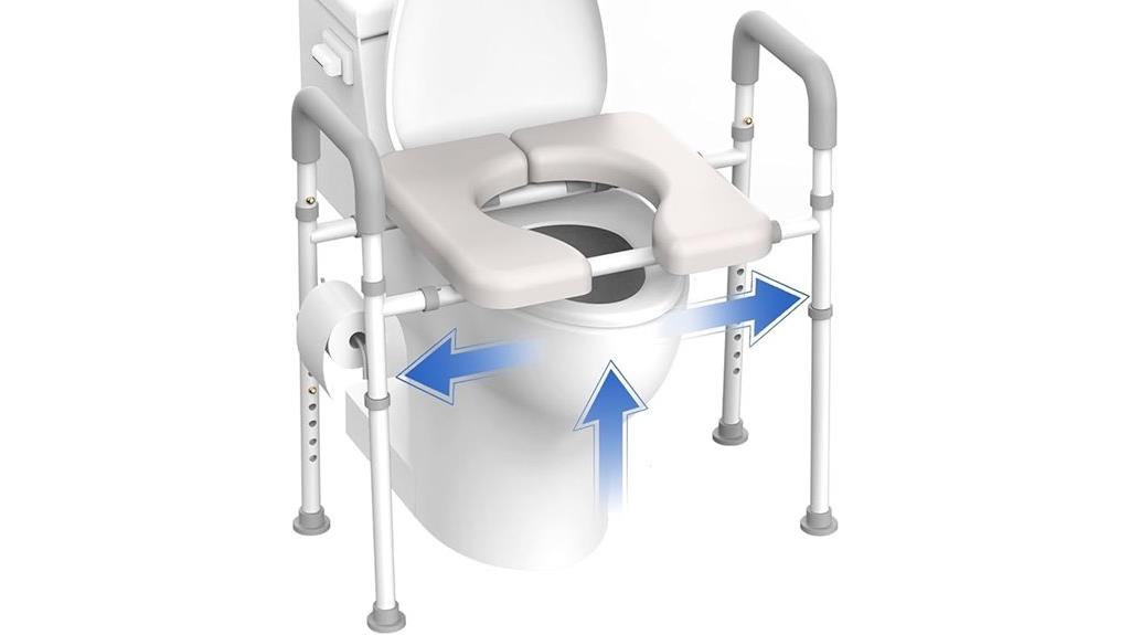 heavy duty adjustable toilet seat